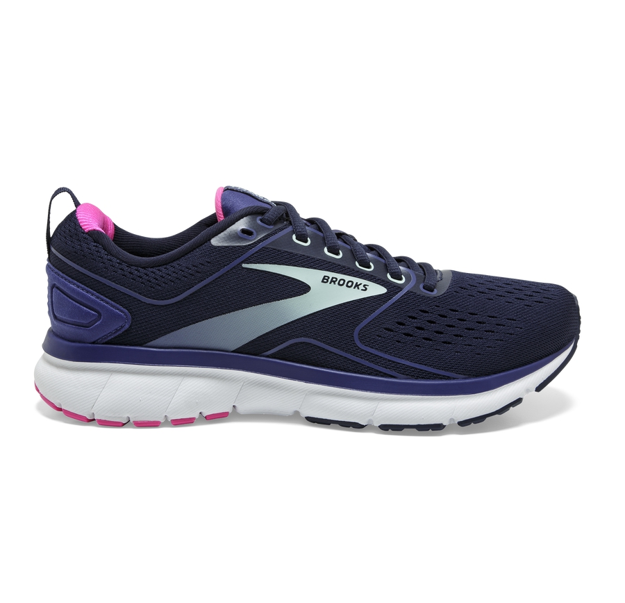 Brooks Womens Running Shoes Nz - Transmit 3 Navy/Turquoise ( NYDEU9381 )